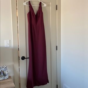 Maroon Bridesmaid/ Prom Dress